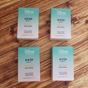 Disney H2O+ Sea Salt Beauty Bath Soap In Boxes (Set of 4) Travel Size 1.5 Oz